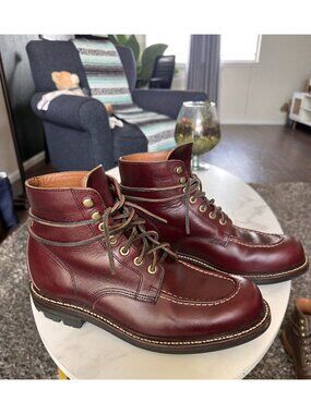 Grant Stone Brass Boot Color #8 Chromexcel Moc Toe Goodyear Welt (Size 9D)